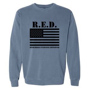 R.E.D. Friday | On Fridays We Wear Red | Remember Everyone Deployed Garment-Dyed Sweatshirt