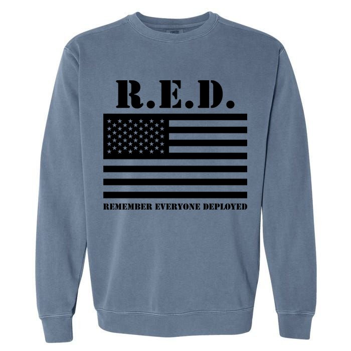R.E.D. Friday | On Fridays We Wear Red | Remember Everyone Deployed Garment-Dyed Sweatshirt