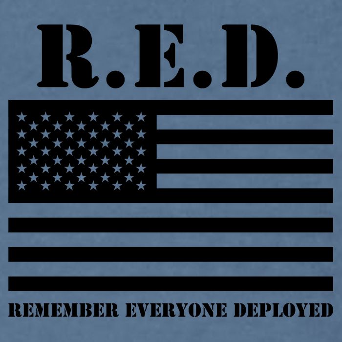 R.E.D. Friday | On Fridays We Wear Red | Remember Everyone Deployed Garment-Dyed Sweatshirt