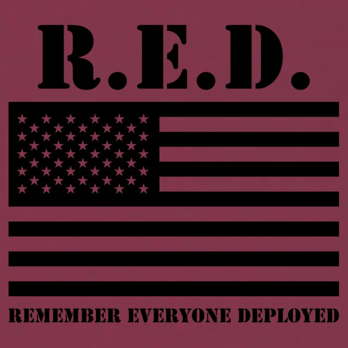 R.E.D. Friday | On Fridays We Wear Red | Remember Everyone Deployed 16oz Travel Tumbler