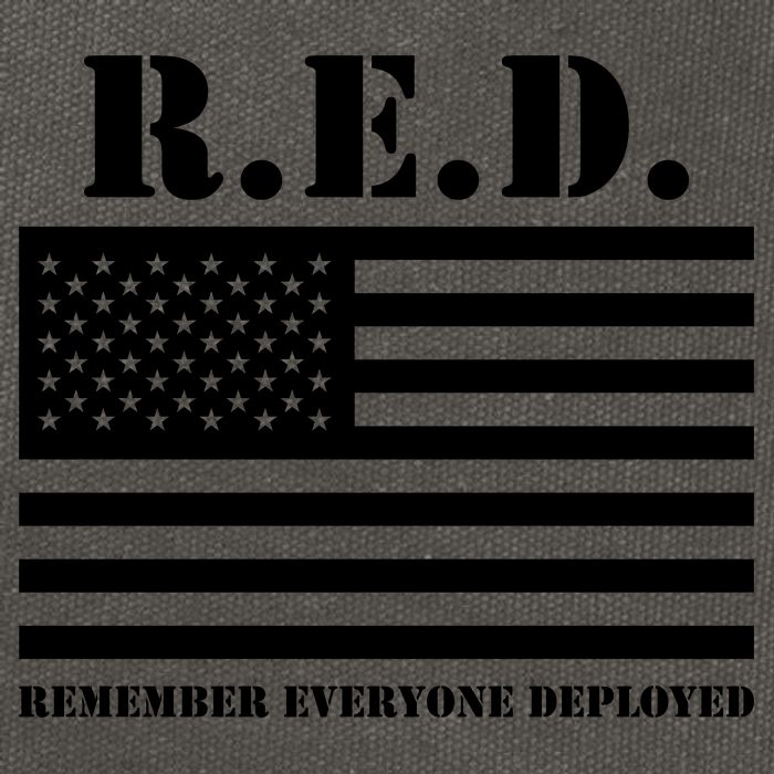 R.E.D. Friday | On Fridays We Wear Red | Remember Everyone Deployed Cotton Canvas Backpack