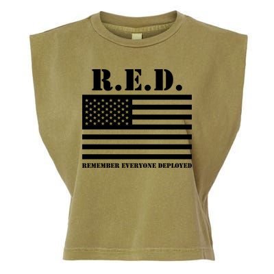 R.E.D. Friday | On Fridays We Wear Red | Remember Everyone Deployed Garment-Dyed Women's Muscle Tee