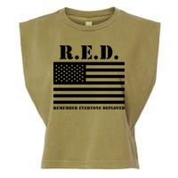 R.E.D. Friday | On Fridays We Wear Red | Remember Everyone Deployed Garment-Dyed Women's Muscle Tee
