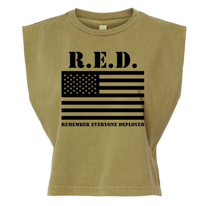 R.E.D. Friday | On Fridays We Wear Red | Remember Everyone Deployed Garment-Dyed Women's Muscle Tee