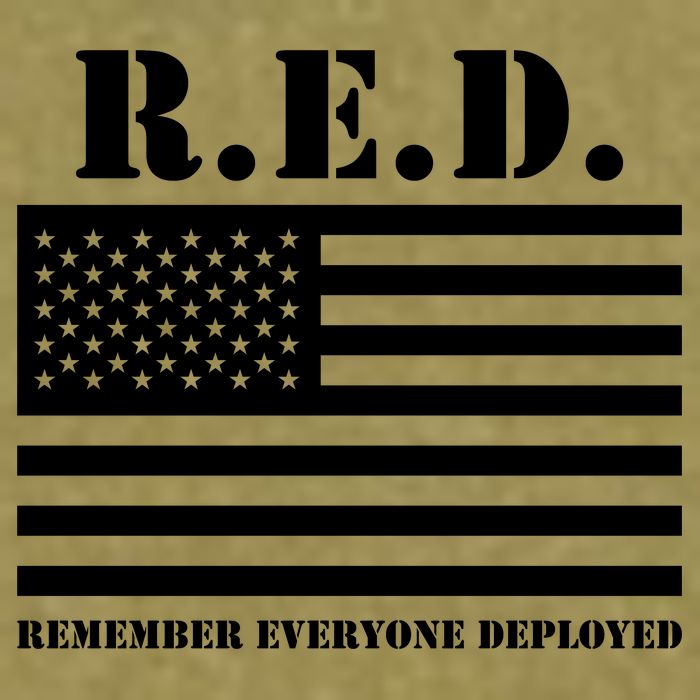 R.E.D. Friday | On Fridays We Wear Red | Remember Everyone Deployed Garment-Dyed Women's Muscle Tee