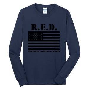 R.E.D. Friday | On Fridays We Wear Red | Remember Everyone Deployed Tall Long Sleeve T-Shirt