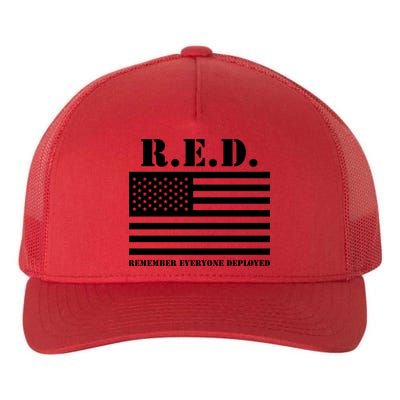 R.E.D. Friday | On Fridays We Wear Red | Remember Everyone Deployed Yupoong Adult 5-Panel Trucker Hat