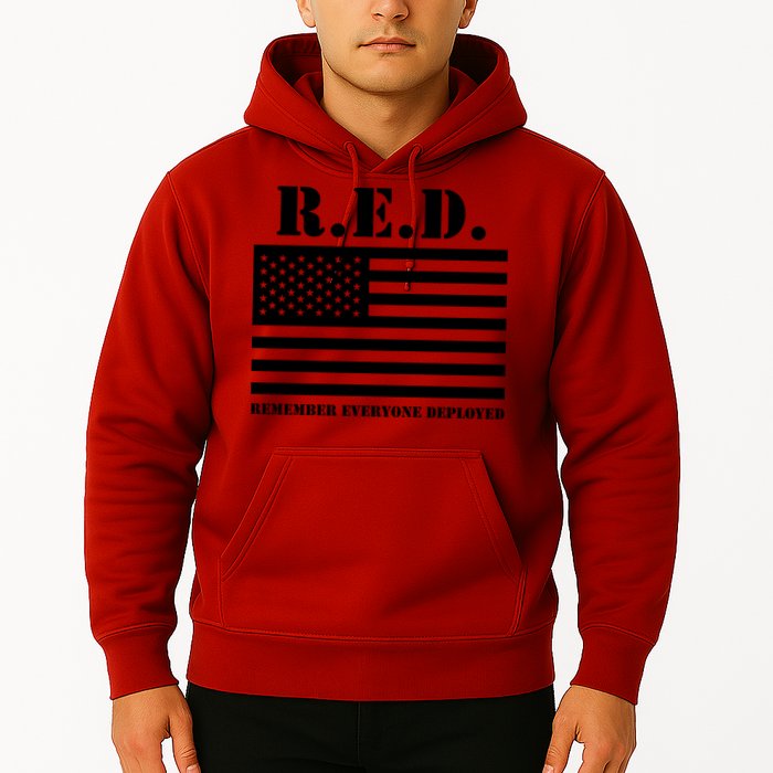 R.E.D. Friday | On Fridays We Wear Red | Remember Everyone Deployed Hoodie