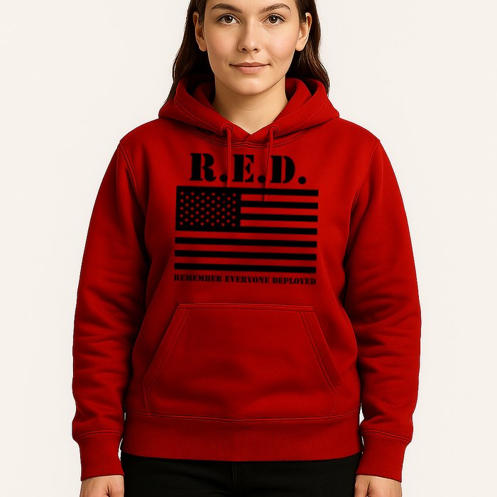 R.E.D. Friday | On Fridays We Wear Red | Remember Everyone Deployed Hoodie