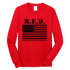 R.E.D. Friday | On Fridays We Wear Red | Remember Everyone Deployed Long Sleeve Shirt