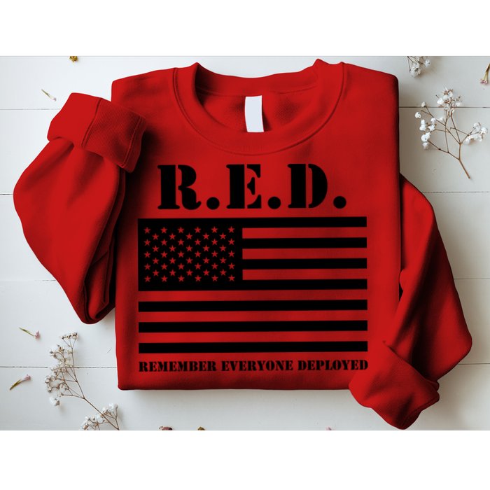 R.E.D. Friday | On Fridays We Wear Red | Remember Everyone Deployed Sweatshirt