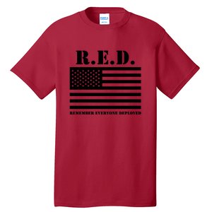 R.E.D. Friday | On Fridays We Wear Red | Remember Everyone Deployed Tall T-Shirt