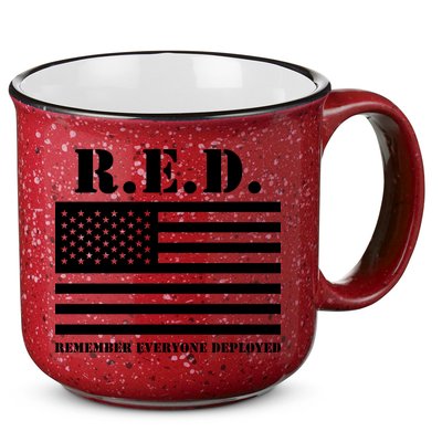 R.E.D. Friday | On Fridays We Wear Red | Remember Everyone Deployed 15oz Campfire Ceramic Mug
