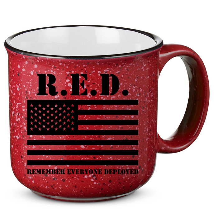 R.E.D. Friday | On Fridays We Wear Red | Remember Everyone Deployed 15oz Campfire Ceramic Mug