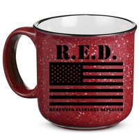 R.E.D. Friday | On Fridays We Wear Red | Remember Everyone Deployed 15oz Campfire Ceramic Mug