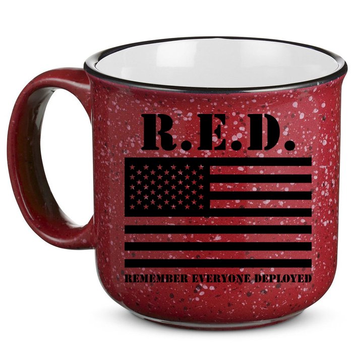 R.E.D. Friday | On Fridays We Wear Red | Remember Everyone Deployed 15oz Campfire Ceramic Mug