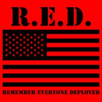 R.E.D. Friday | On Fridays We Wear Red | Remember Everyone Deployed Flat Bill Trucker Hat