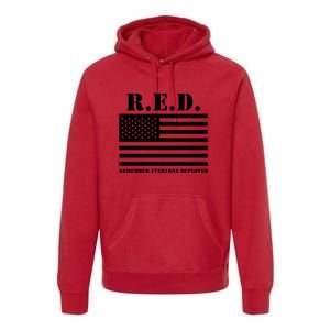 R.E.D. Friday | On Fridays We Wear Red | Remember Everyone Deployed Premium Hoodie