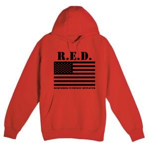 R.E.D. Friday | On Fridays We Wear Red | Remember Everyone Deployed Premium Pullover Hoodie