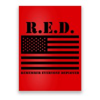 R.E.D. Friday | On Fridays We Wear Red | Remember Everyone Deployed Poster