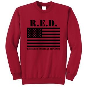 R.E.D. Friday | On Fridays We Wear Red | Remember Everyone Deployed Tall Sweatshirt