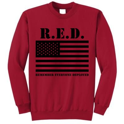 R.E.D. Friday | On Fridays We Wear Red | Remember Everyone Deployed Tall Sweatshirt