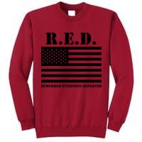 R.E.D. Friday | On Fridays We Wear Red | Remember Everyone Deployed Tall Sweatshirt