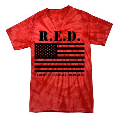 R.E.D. Friday | On Fridays We Wear Red | Remember Everyone Deployed Tie-Dye T-Shirt