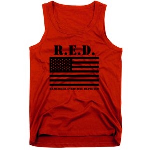 R.E.D. Friday | On Fridays We Wear Red | Remember Everyone Deployed Tank Top