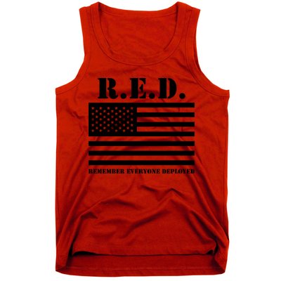 R.E.D. Friday | On Fridays We Wear Red | Remember Everyone Deployed Tank Top