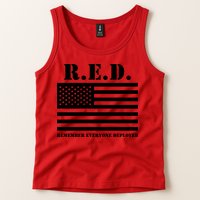R.E.D. Friday | On Fridays We Wear Red | Remember Everyone Deployed Tank Top
