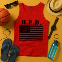 R.E.D. Friday | On Fridays We Wear Red | Remember Everyone Deployed Tank Top