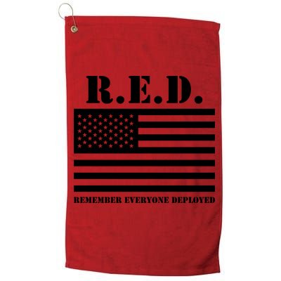 R.E.D. Friday | On Fridays We Wear Red | Remember Everyone Deployed Golf Towel