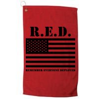 R.E.D. Friday | On Fridays We Wear Red | Remember Everyone Deployed Golf Towel