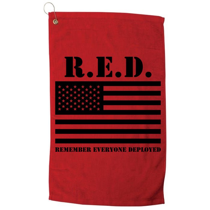 R.E.D. Friday | On Fridays We Wear Red | Remember Everyone Deployed Golf Towel