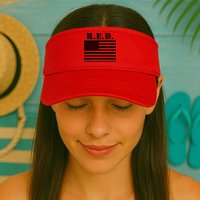 R.E.D. Friday | On Fridays We Wear Red | Remember Everyone Deployed Visor