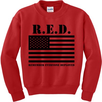 R.E.D. Friday | On Fridays We Wear Red | Remember Everyone Deployed Kids Sweatshirt