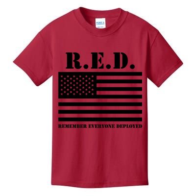 R.E.D. Friday | On Fridays We Wear Red | Remember Everyone Deployed Kids T-Shirt