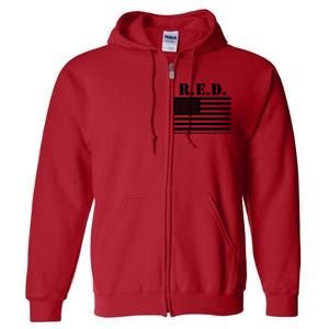 R.E.D. Friday | On Fridays We Wear Red | Remember Everyone Deployed Full Zip Hoodie