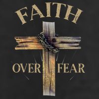 Religious Faith Over Fear Christian Cross Cool Comfort Performance Bucket Hat