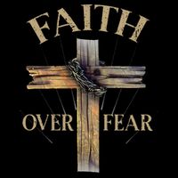 Religious Faith Over Fear Christian Cross City Backpack