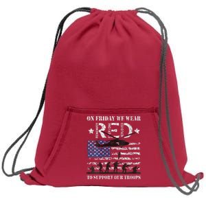 Red Friday | On Fridays We Wear Red Sweatshirt Cinch Pack Bag