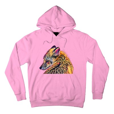 Red Fox Oil Paint Filter Fox Lover Great Gift Hoodie