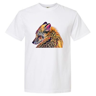 Red Fox Oil Paint Filter Fox Lover Great Gift Garment-Dyed Heavyweight T-Shirt