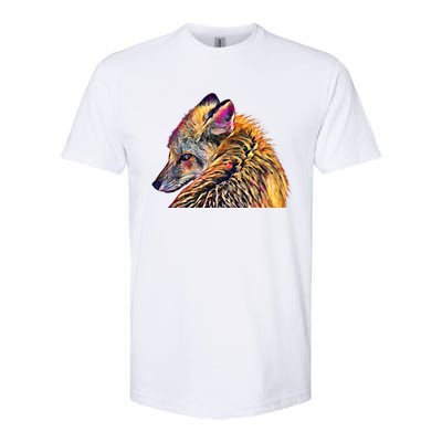 Red Fox Oil Paint Filter Fox Lover Great Gift Softstyle CVC T-Shirt