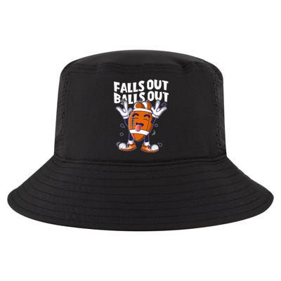 Retro Falls Out Balls Out Football Vintage Thanksgiving Cool Comfort Performance Bucket Hat