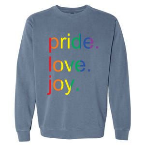 Rainbow Flag Pride Gay Lgbtq+ Gift Garment-Dyed Sweatshirt