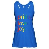 Rainbow Flag Pride Gay Lgbtq+ Gift Ladies Essential Flowy Tank