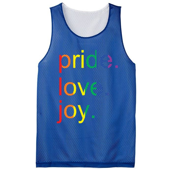 Rainbow Flag Pride Gay Lgbtq+ Gift Mesh Reversible Basketball Jersey Tank