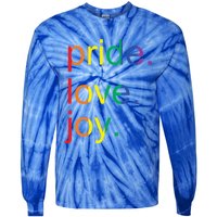 Rainbow Flag Pride Gay Lgbtq+ Gift Tie-Dye Long Sleeve Shirt